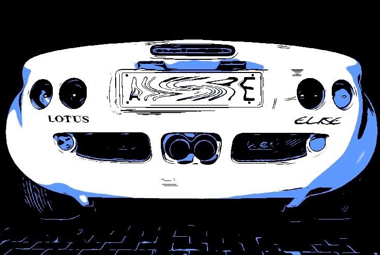 Lotus Elise vista posteriore
